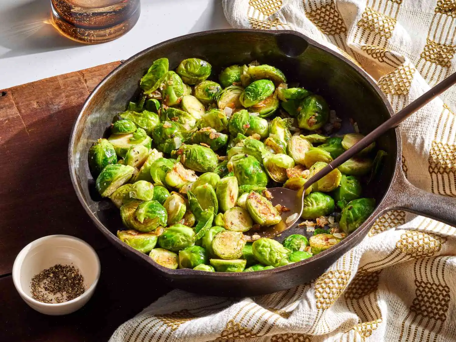 Pan Fried Brussels Sprouts Recipe