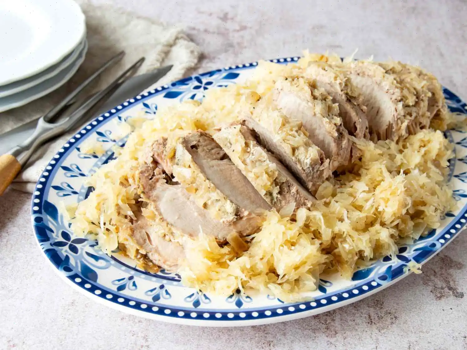 Slow Cooker Pork, Sauerkraut, and Beer Recipe