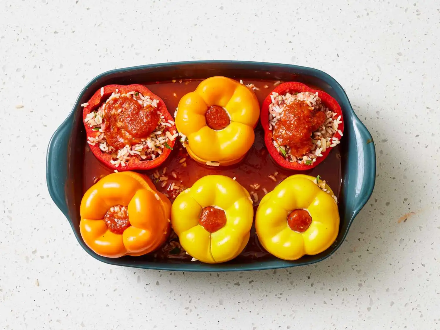 Beef and Rice Stuffed Bell Peppers Recipe