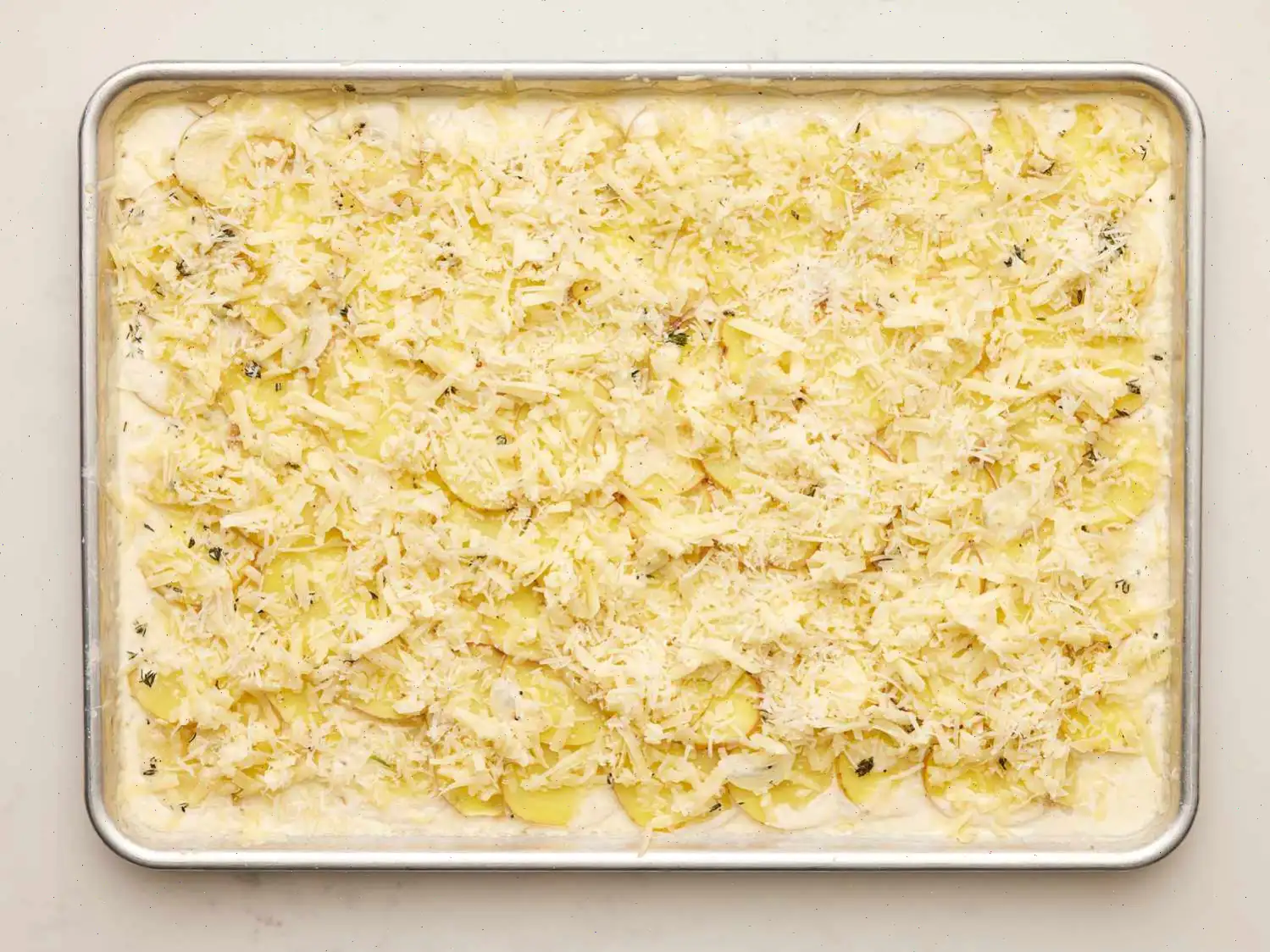 Sheet Pan Scalloped Potatoes
