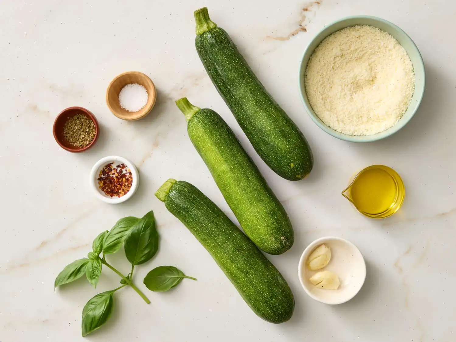 Cheesy Garlic Zucchini Steaks Recipe