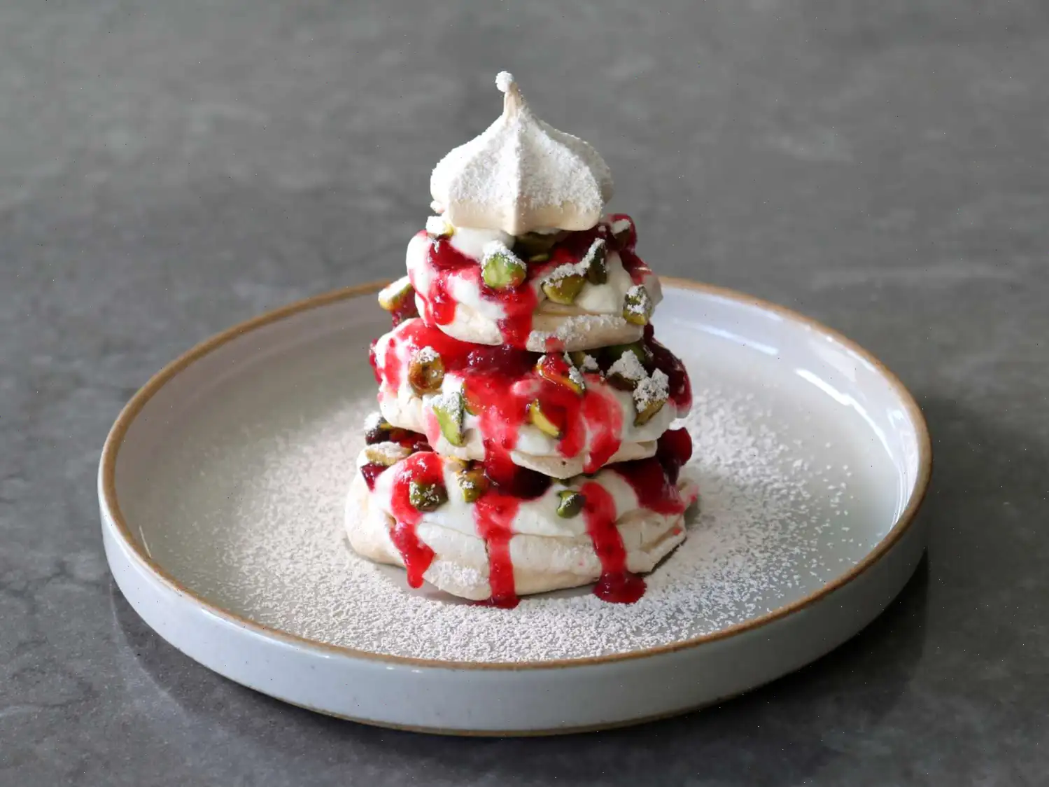 Pavlova Christmas Trees Recipe