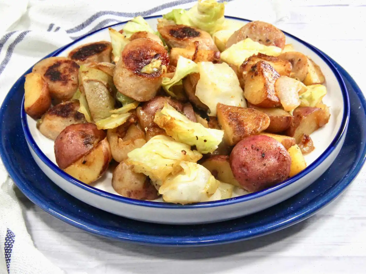 Cabbage, Potato, and Sausage Skillet Recipe