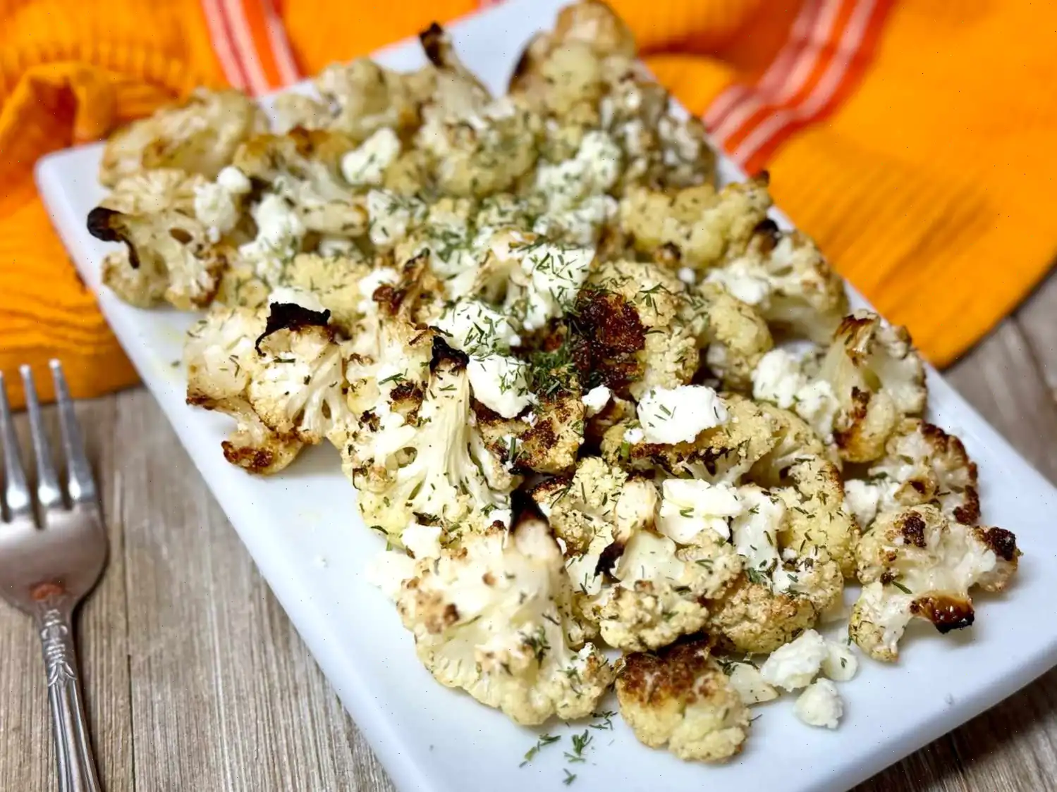 Roasted Cauliflower with Feta Recipe
