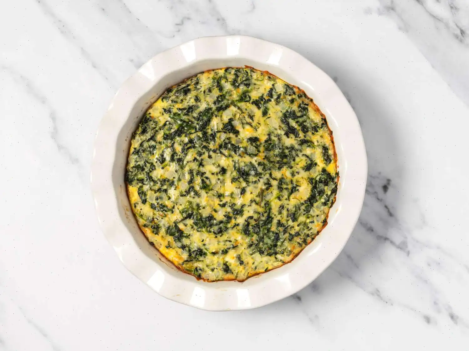 Crustless Spinach Quiche Recipe