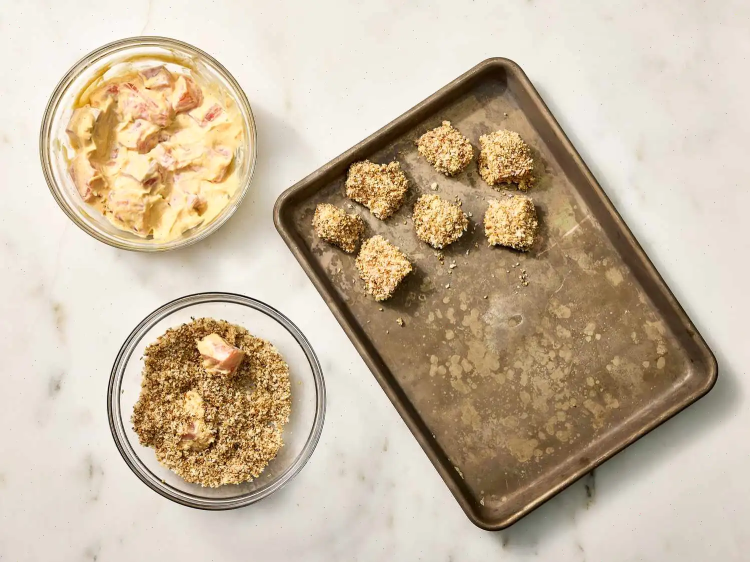 Panko Sesame Crusted Salmon Bites Recipe