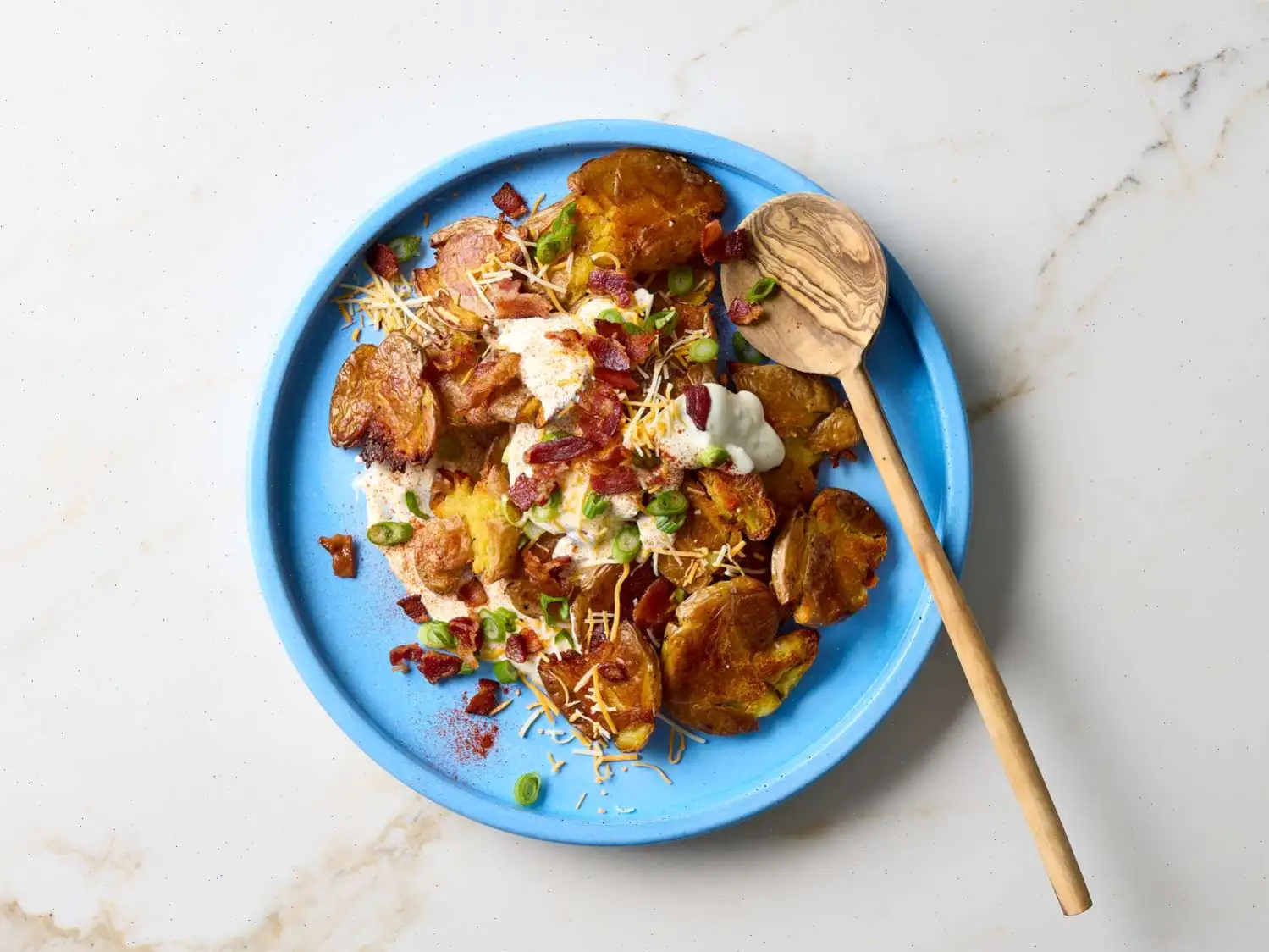 Loaded Smashed Potato Salad Recipe