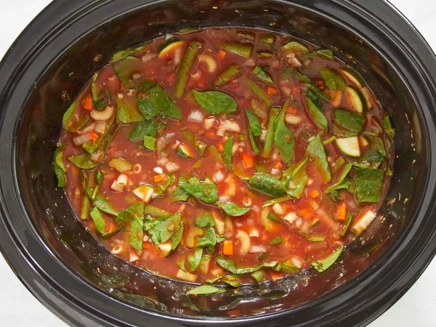 Slow Cooker Vegetarian Minestrone Recipe