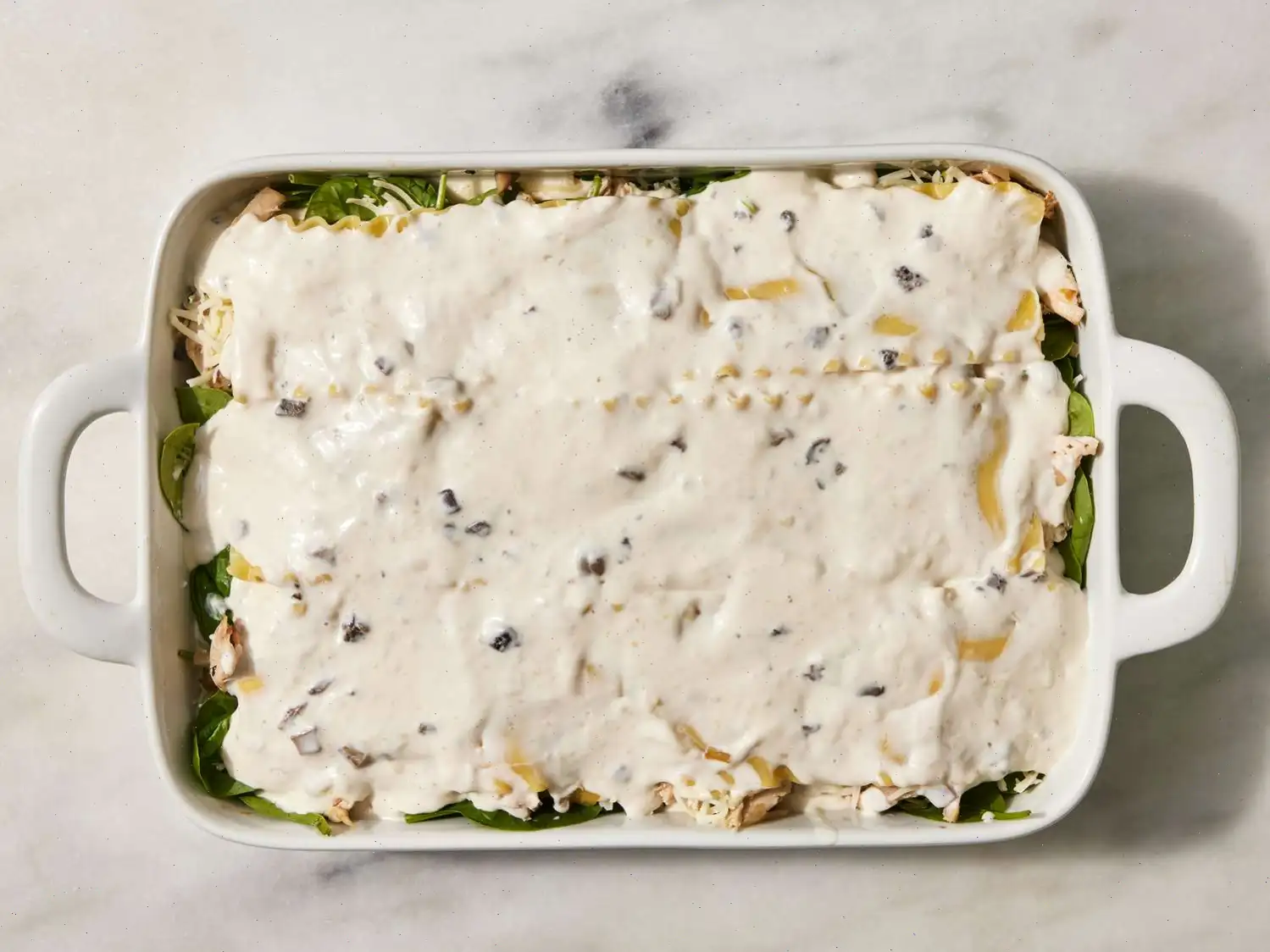 Chicken and Spinach Alfredo Lasagna Recipe