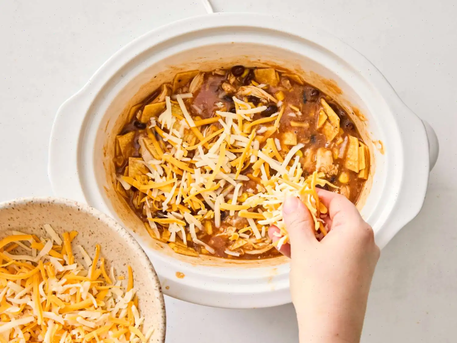 Slow Cooker Chicken Enchilada Casserole Recipe
