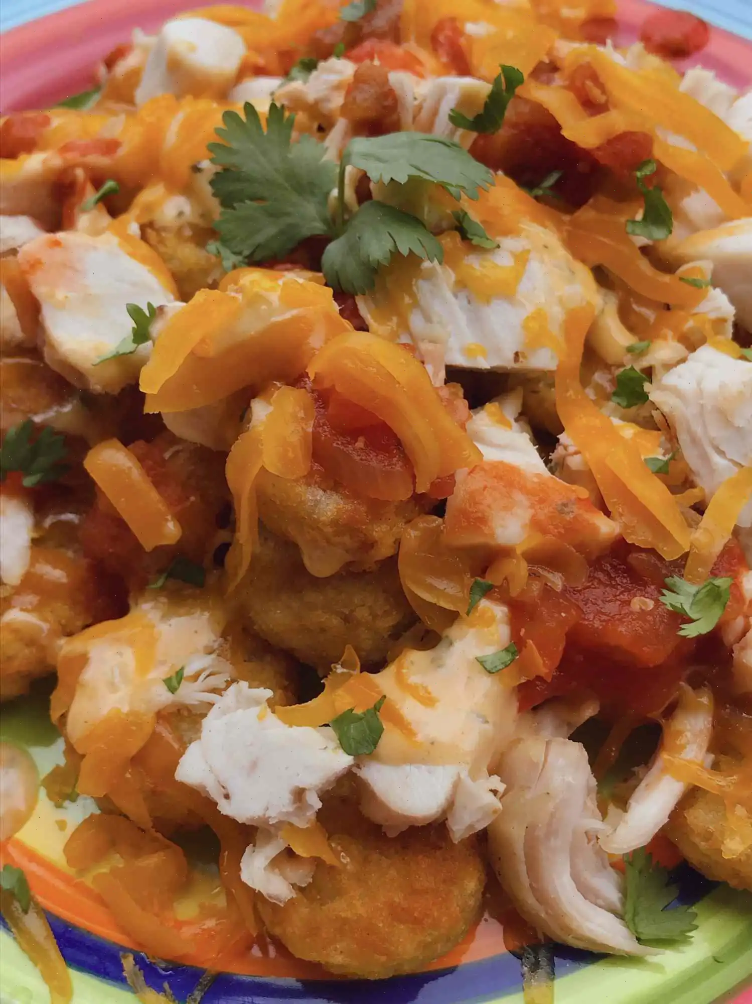 Air Fryer Buffalo Chicken Totchos Recipe