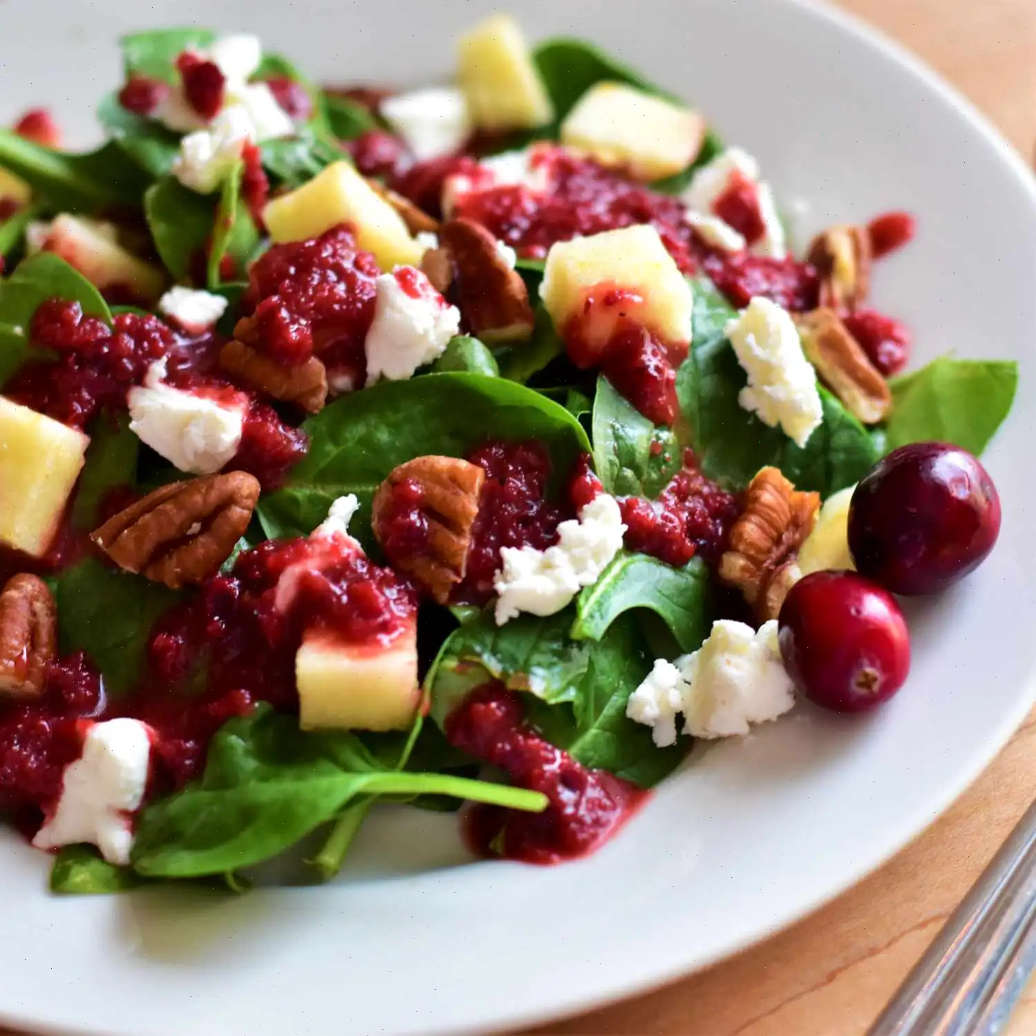 Fall Salad with Cranberry Vinaigrette Recipe