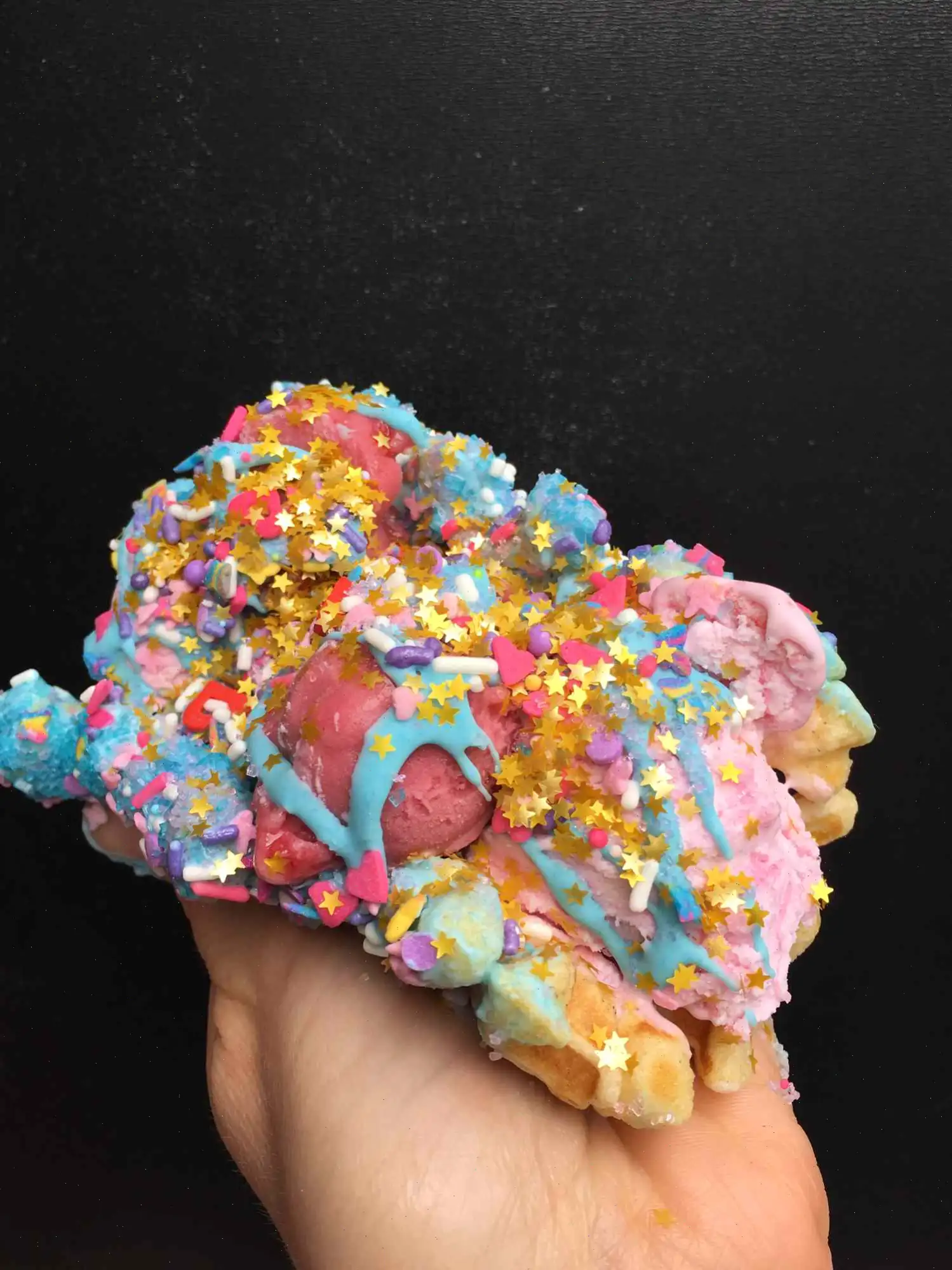 Unicorn Waffle Taco Sundae Recipe