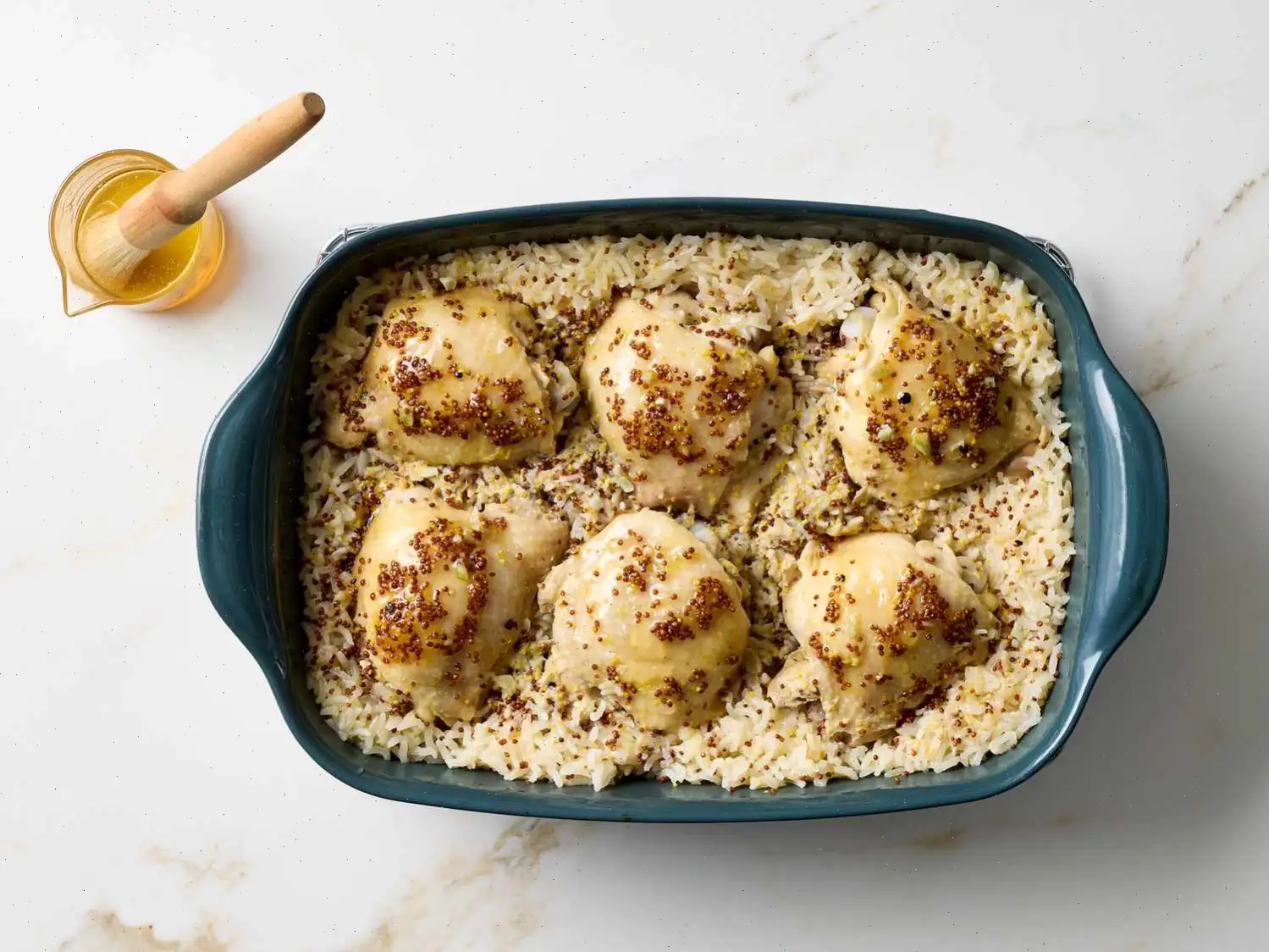 Honey Mustard Chicken and Rice Bake Recipe