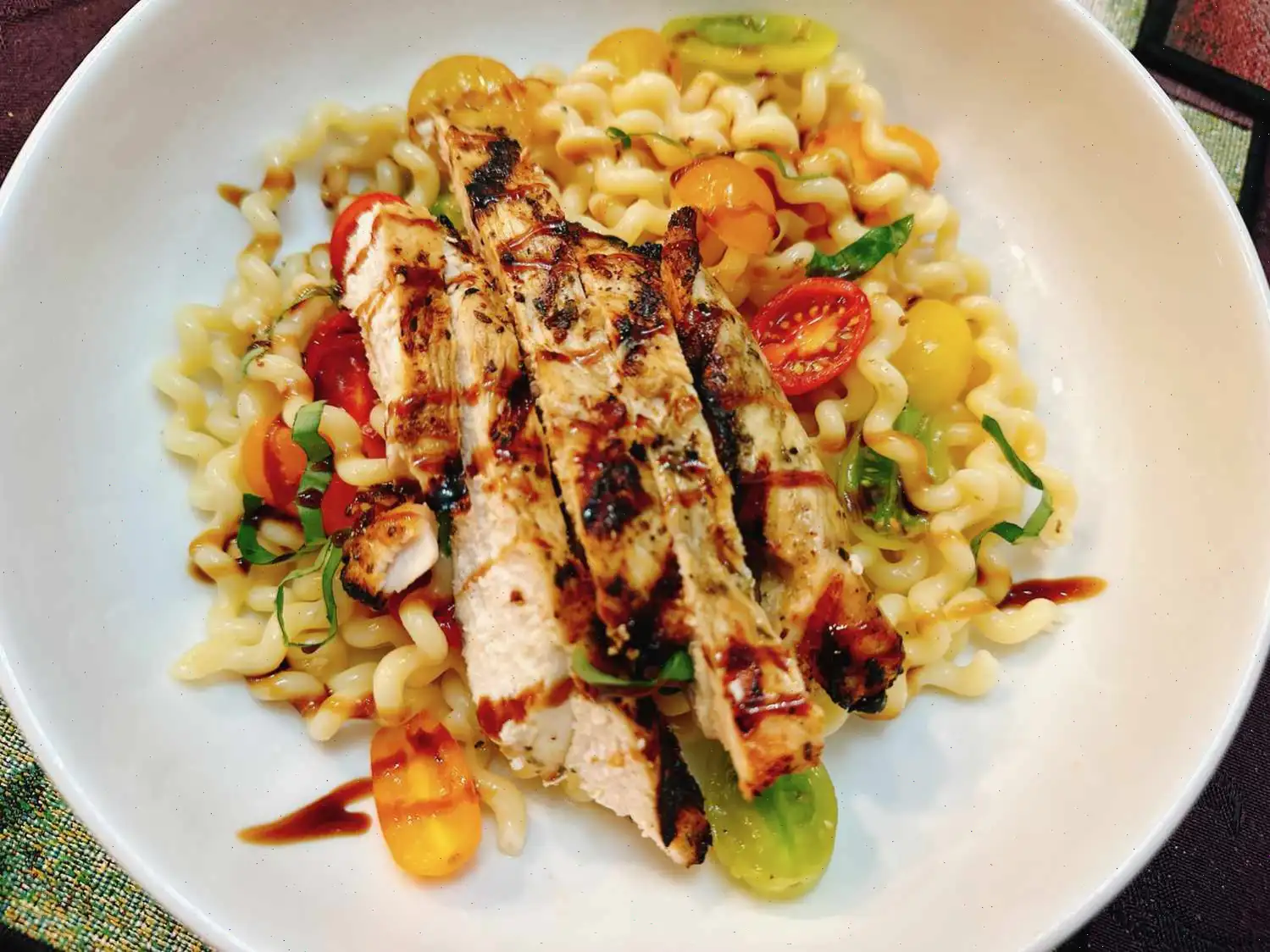 Bruschetta Chicken Pasta Salad Recipe