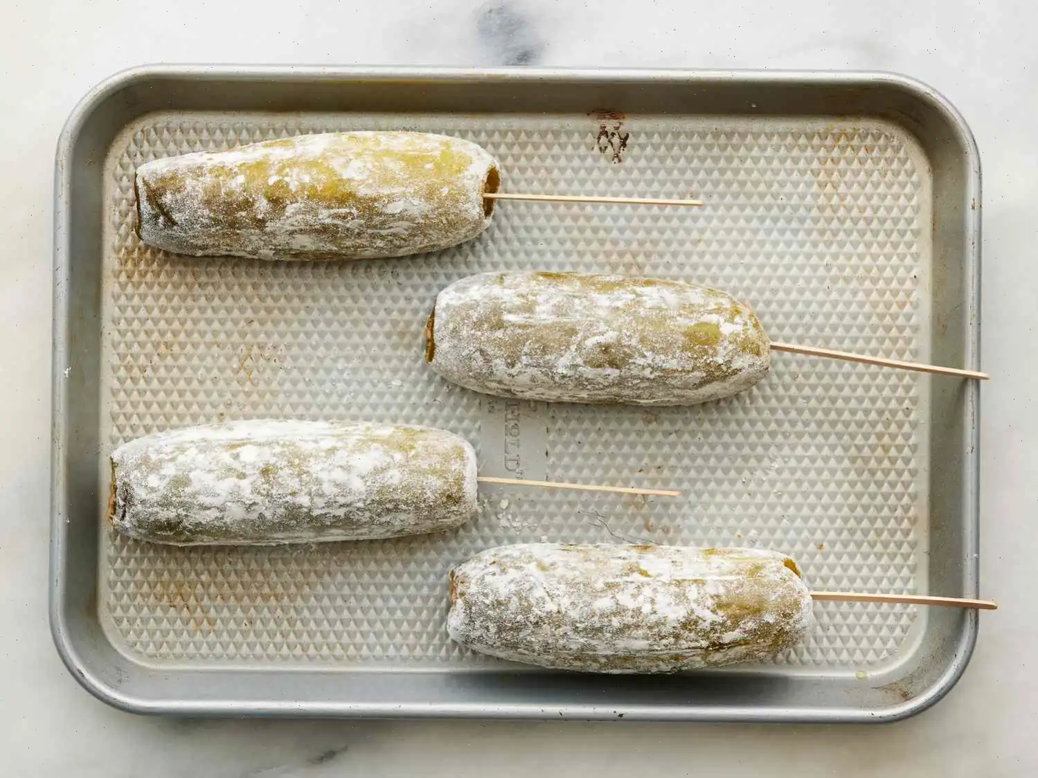 Pulled Pork & Pickle Corn Dogs