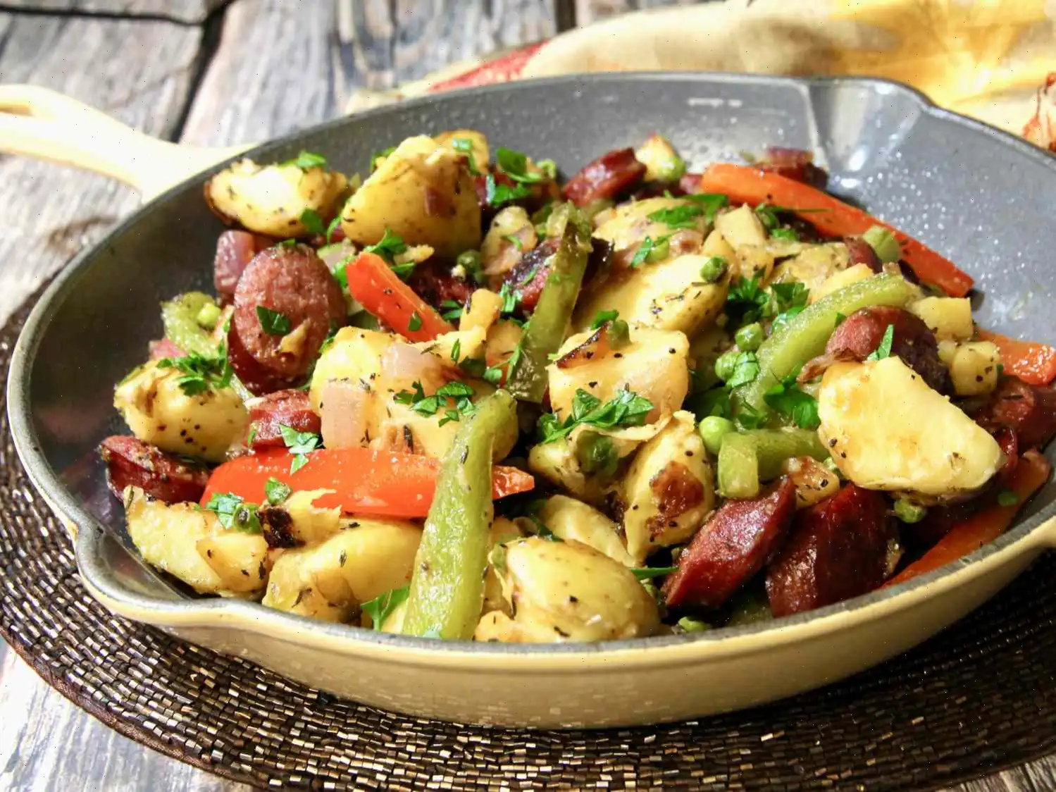 Skillet Sausage and Potatoes Recipe