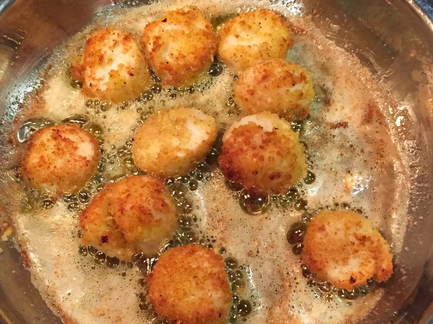 Breaded and Fried Scallops Recipe