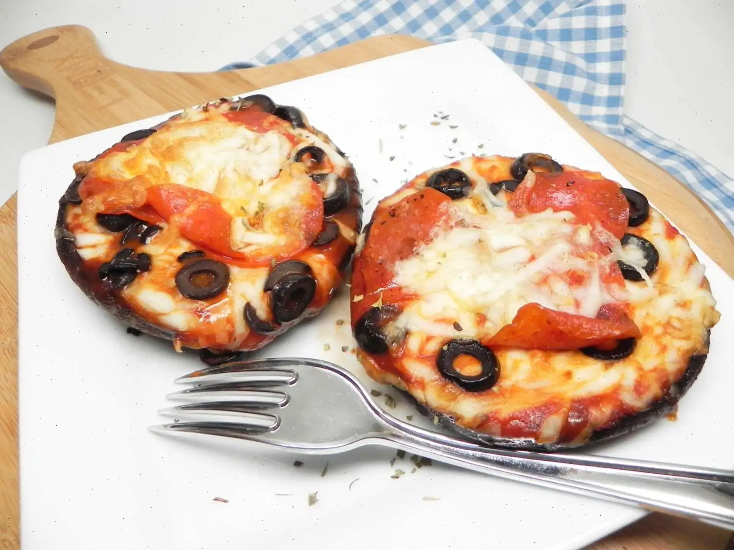 Air Fryer Portobello Pizzas for Two Recipe