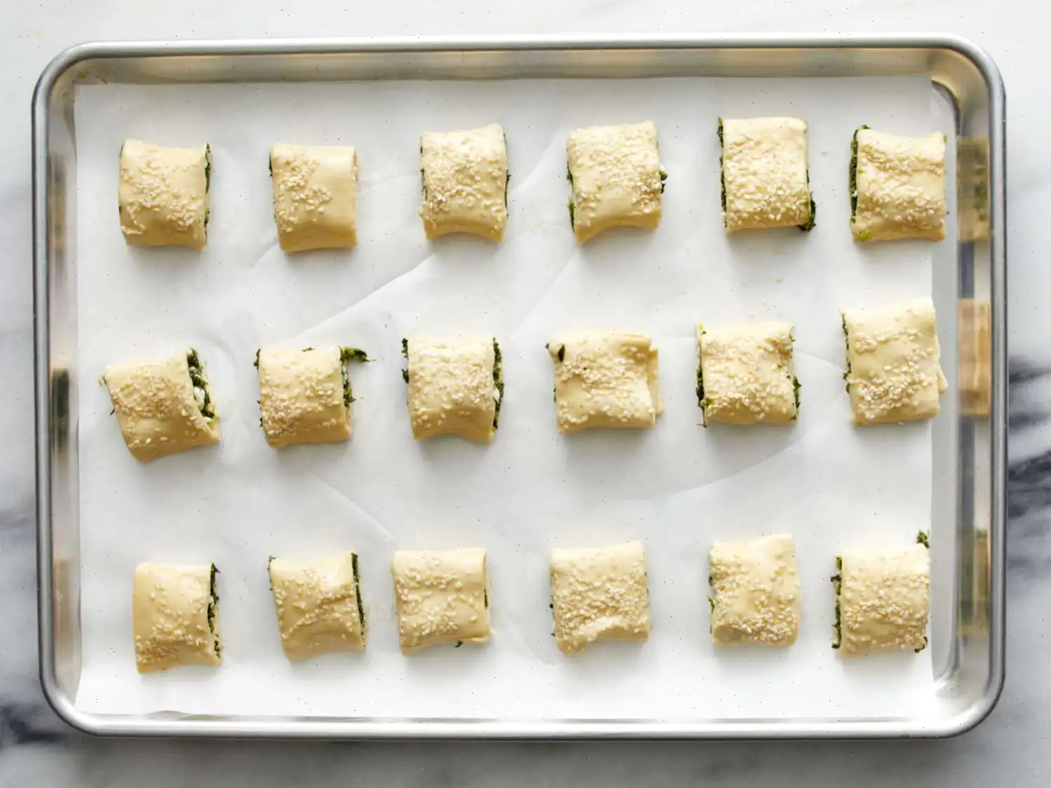 Spinach Rolls with Puff Pastry Recipe