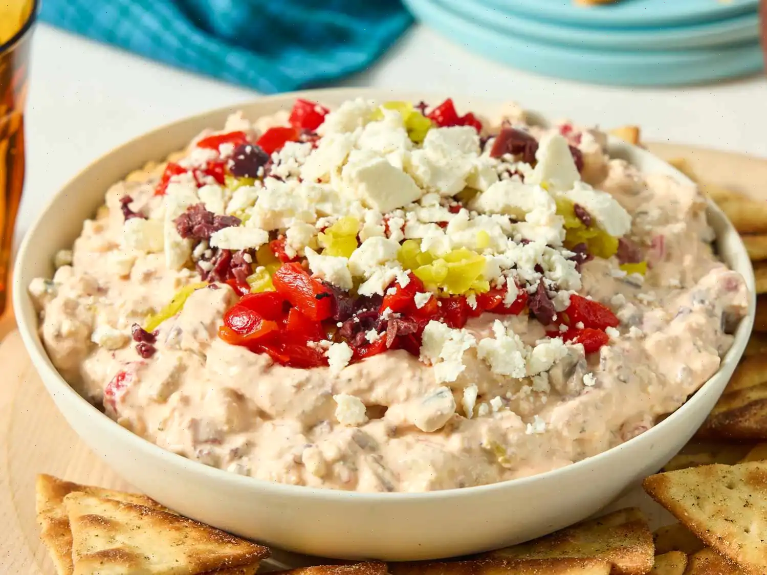 Chopped Greek Salad Dip Recipe