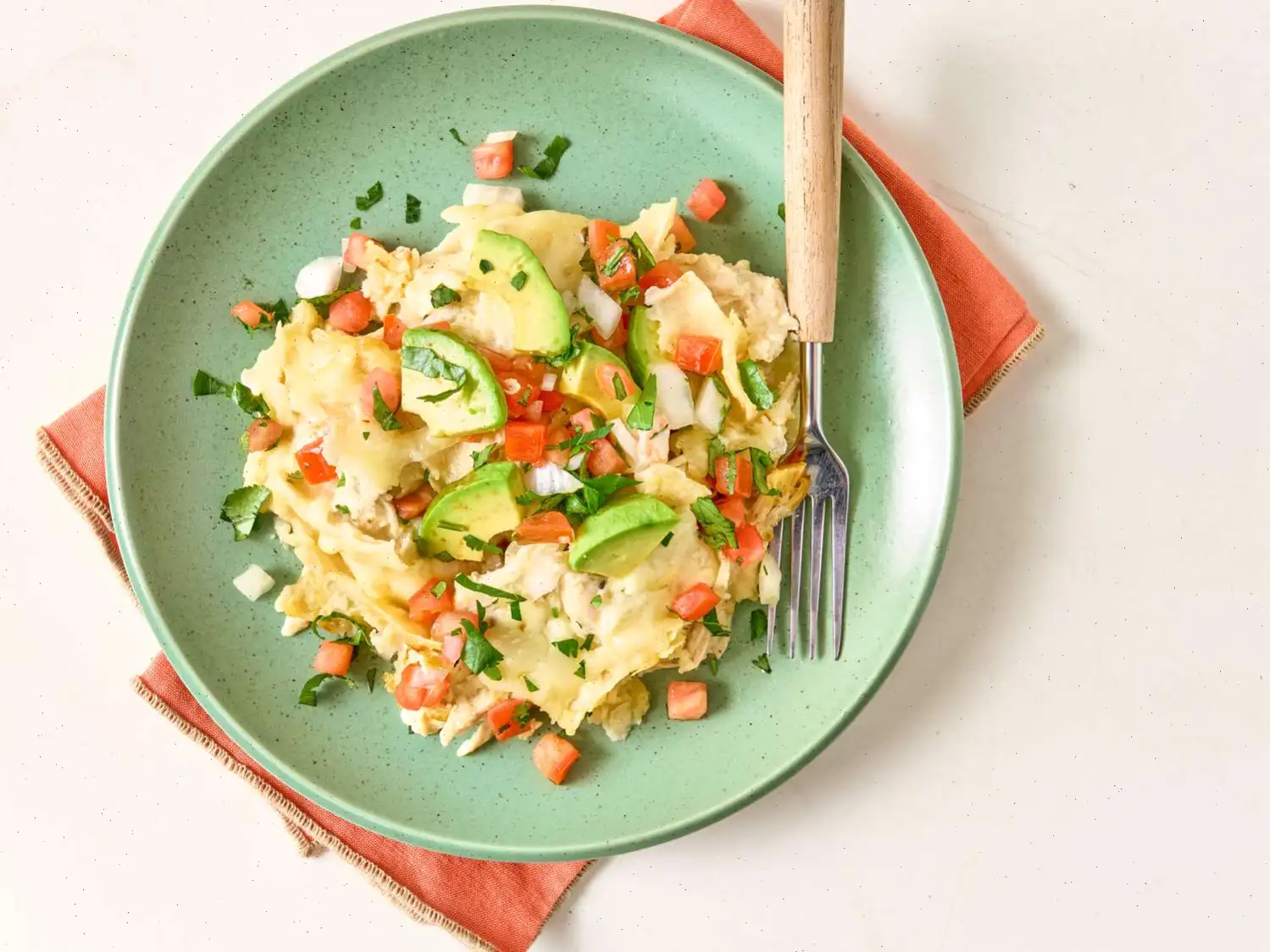 Easy Creamy Crockpot Chicken Enchilada Casserole Recipe