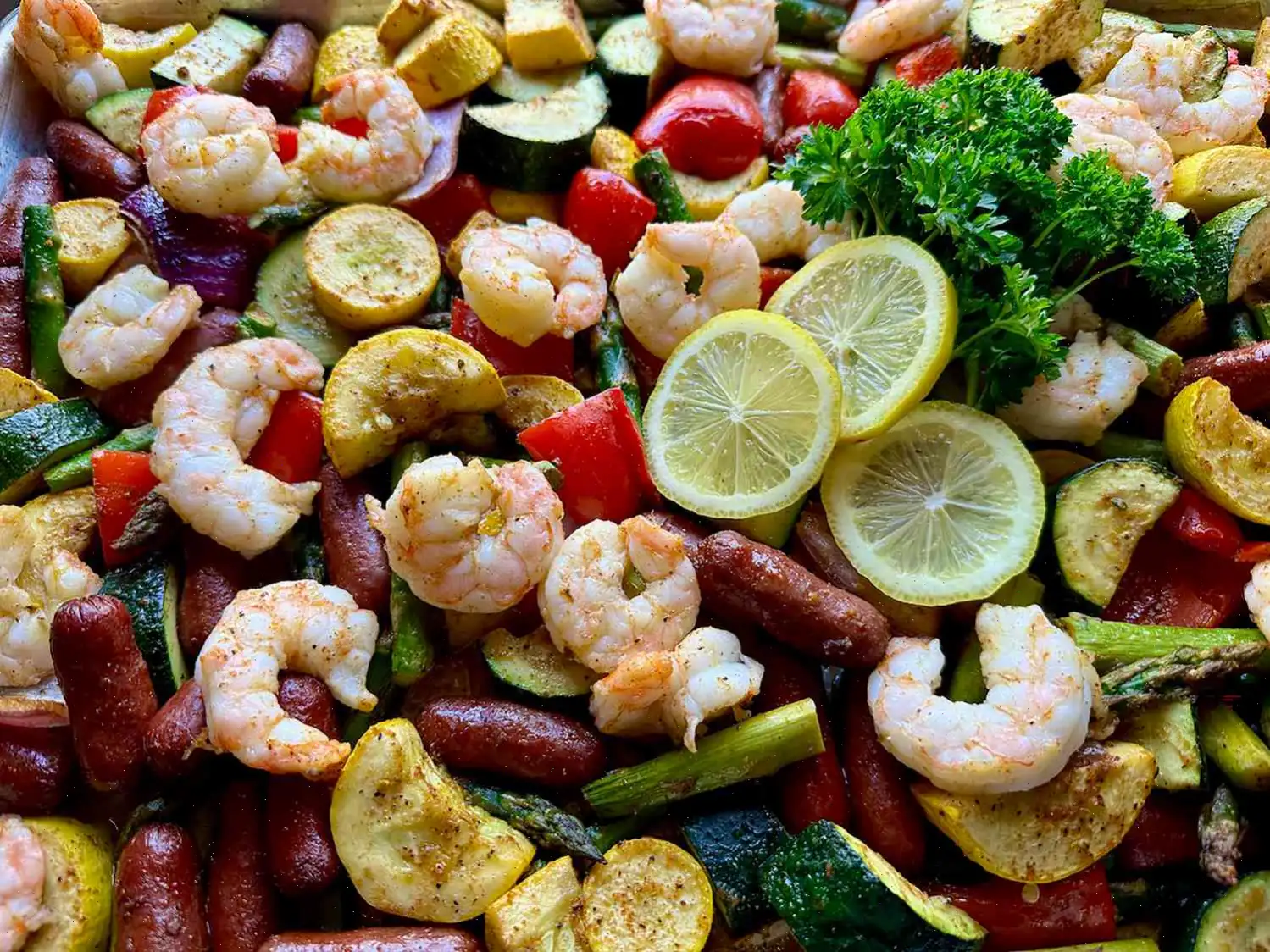 Cajun Shrimp and Sausage Sheet Pan Dinner Recipe