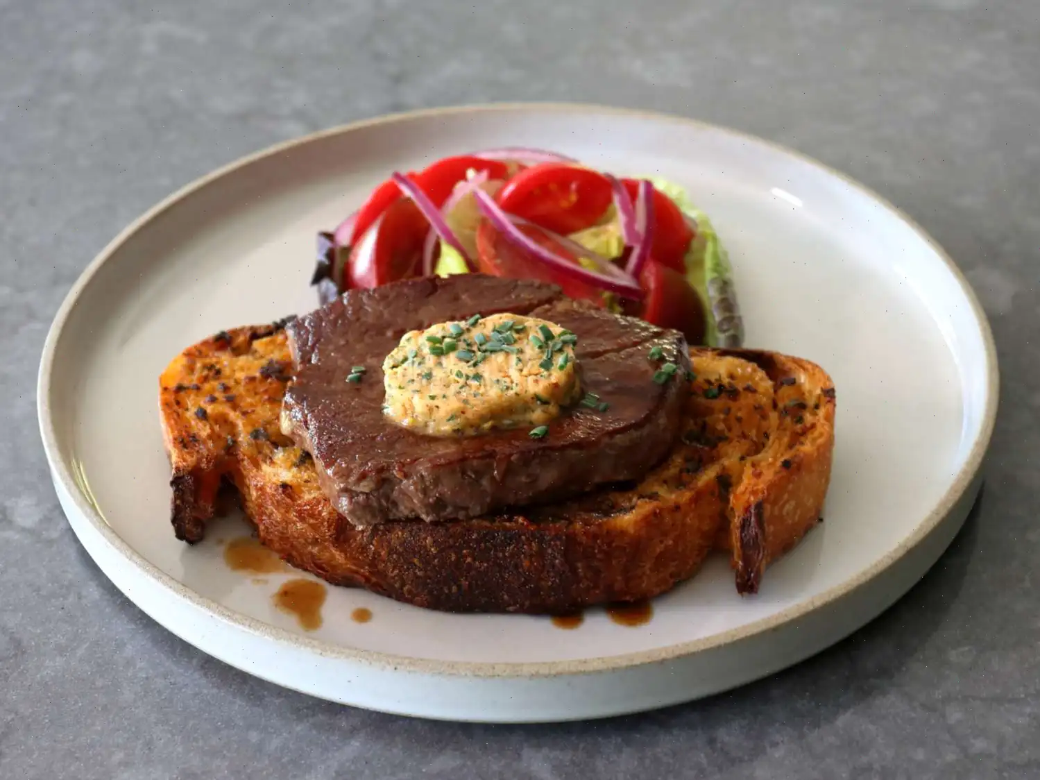 Cowboy Butter Steak Toast Recipe