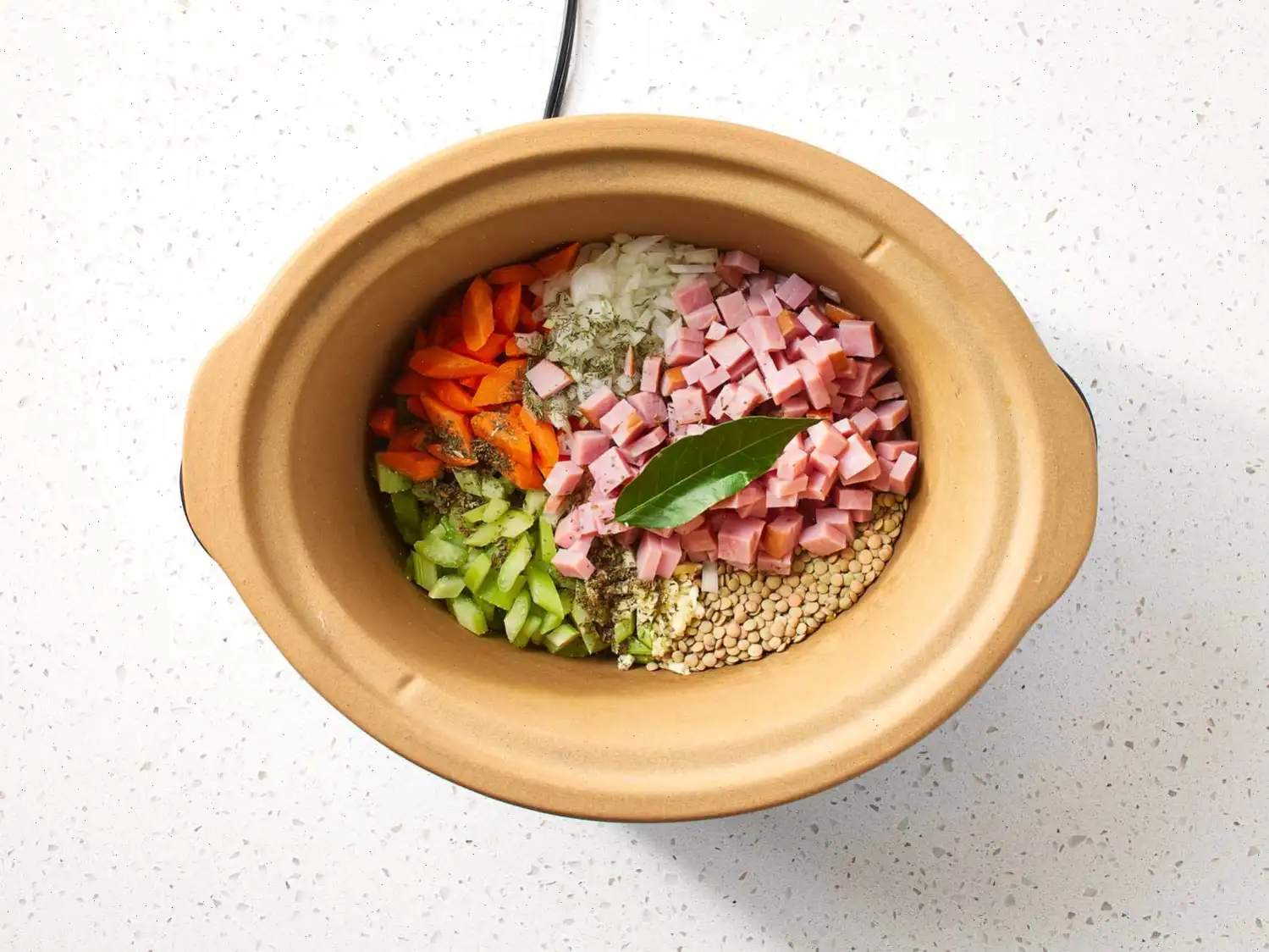 Slow Cooker Lentil and Ham Soup Recipe