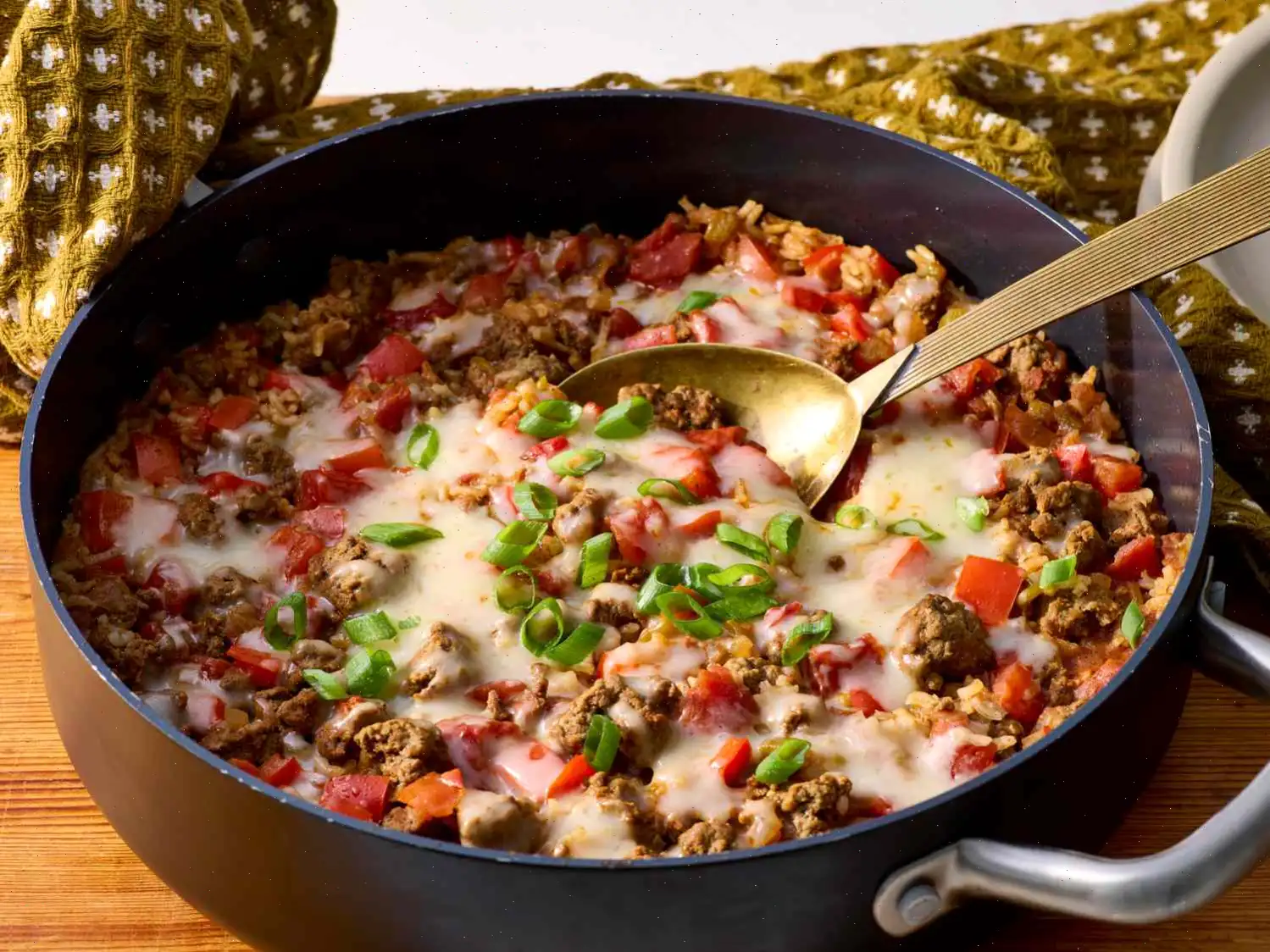 Ground Beef and Rice Skillet Recipe