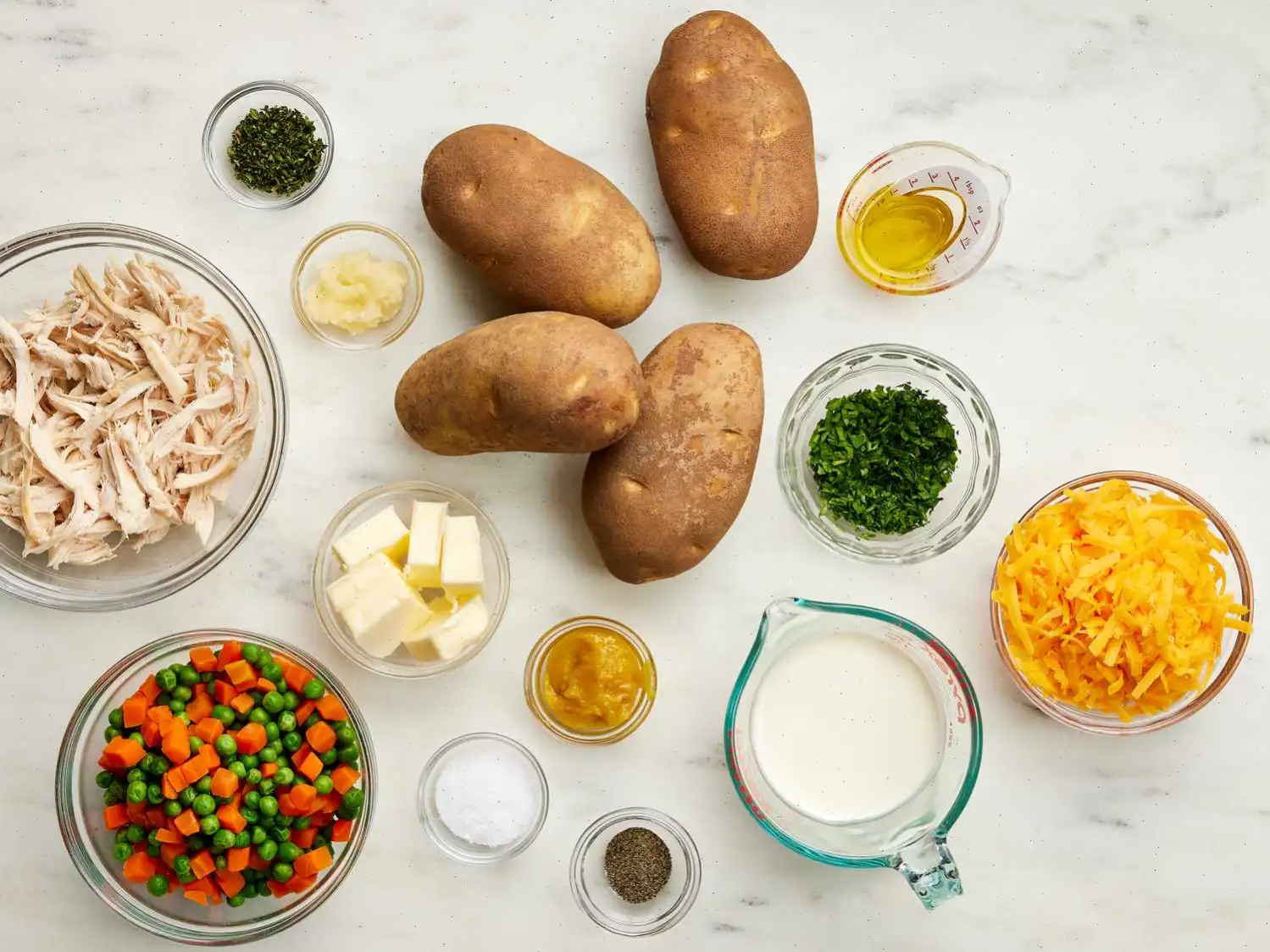 Twice Baked Chicken Pot Pie Potatoes Recipe