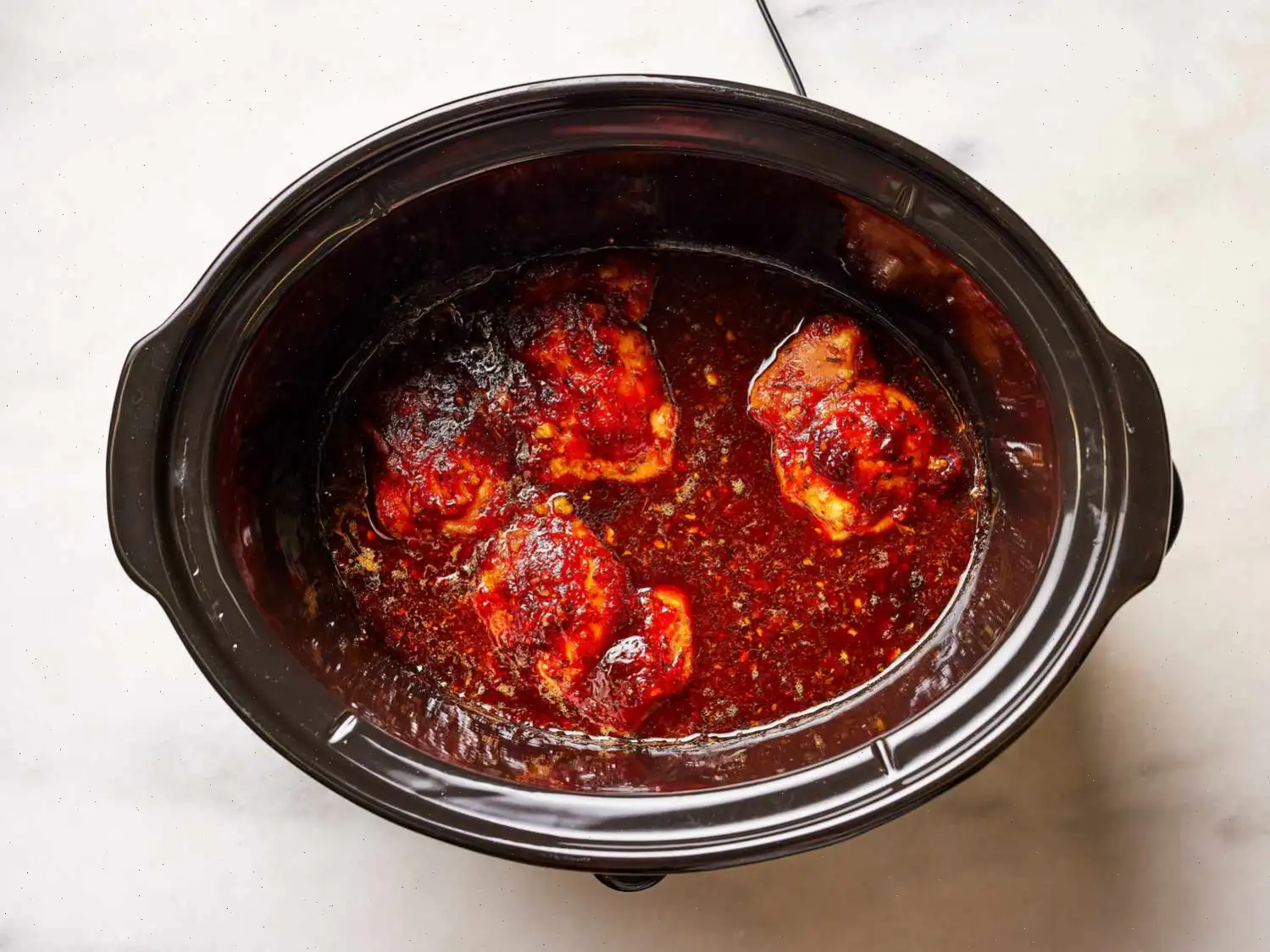 Honey-Garlic Slow Cooker Chicken Thighs Recipe