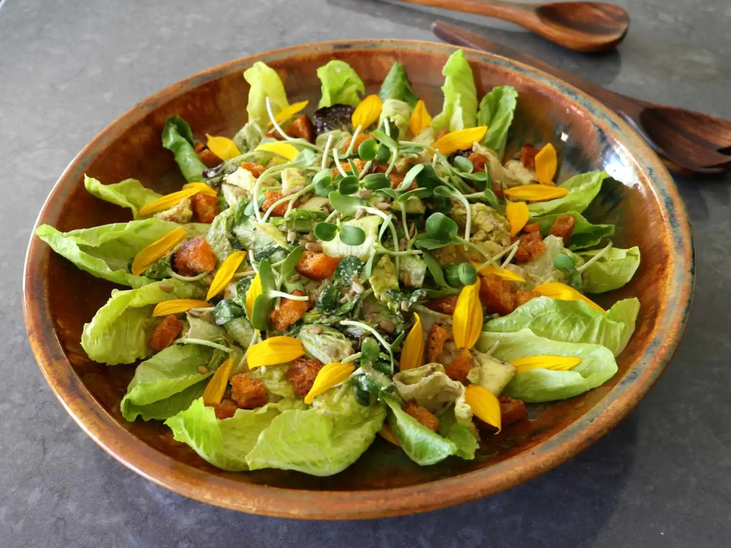 Sunflower Caesar Salad Recipe