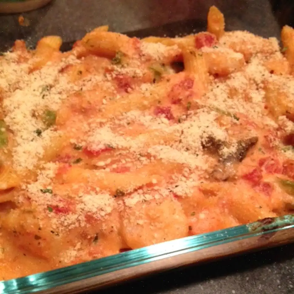 Cheesy Shrimp Alfredo Bake Recipe