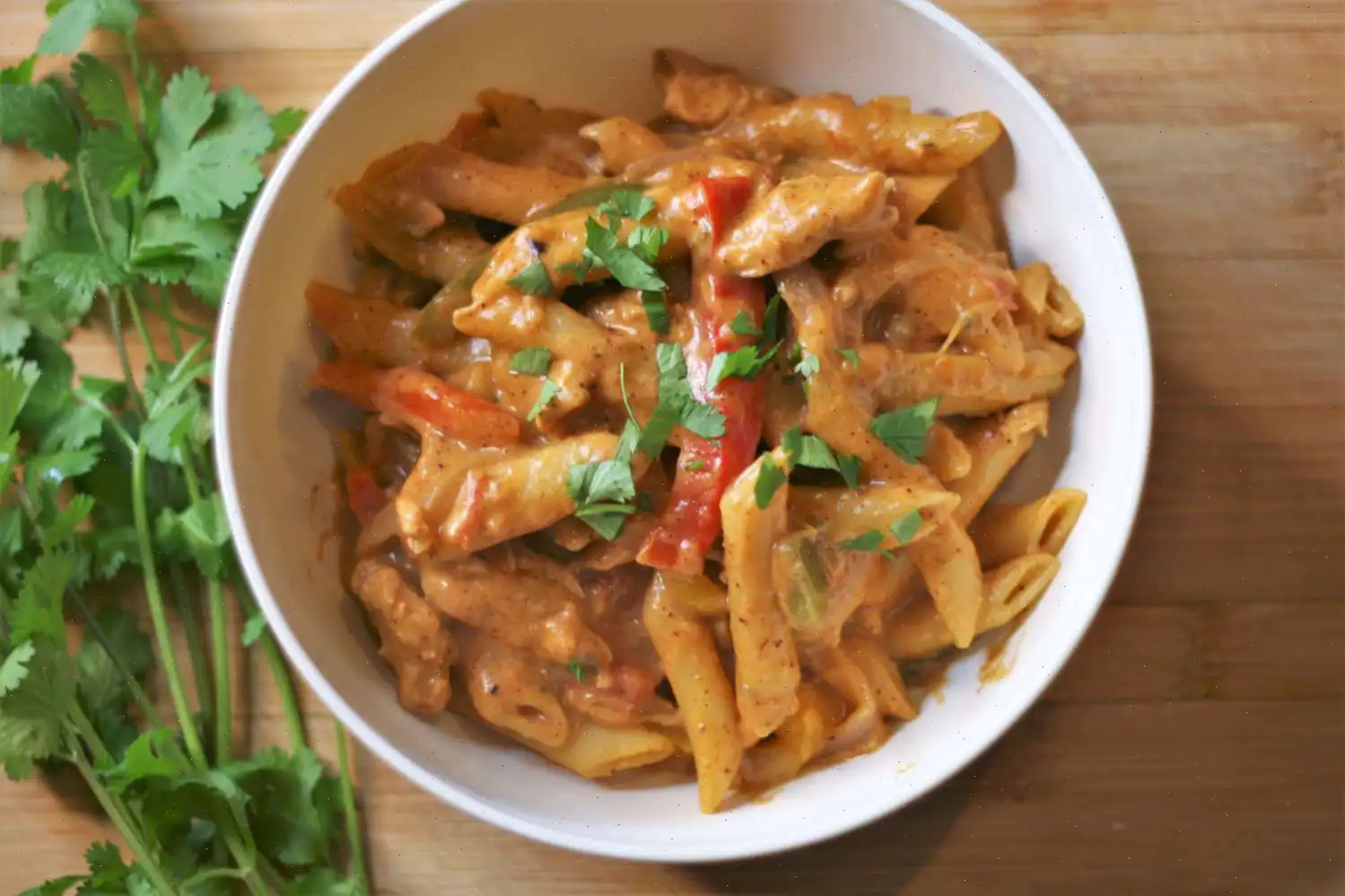 Creamy Chicken Fajita Pasta Recipe