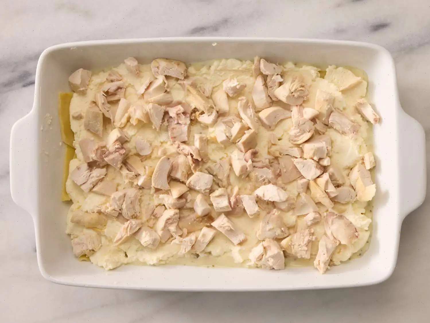 White Cheese Chicken Lasagna Recipe
