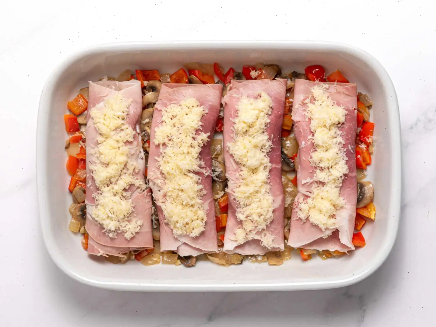 Three Cheese Ham Involtini Recipe
