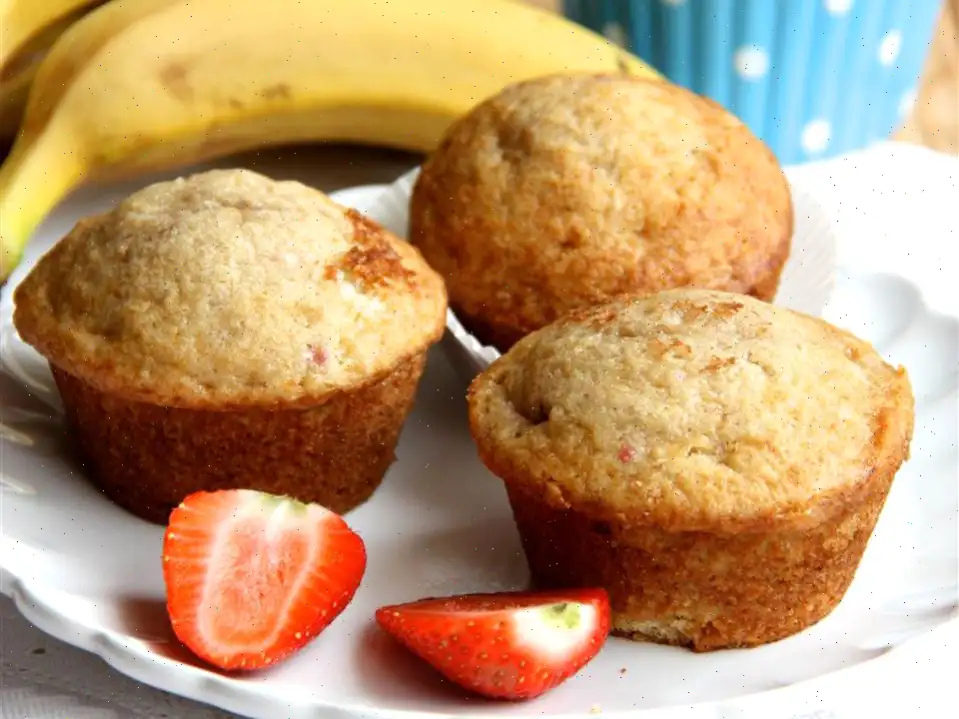 Banana Strawberry Muffins Recipe