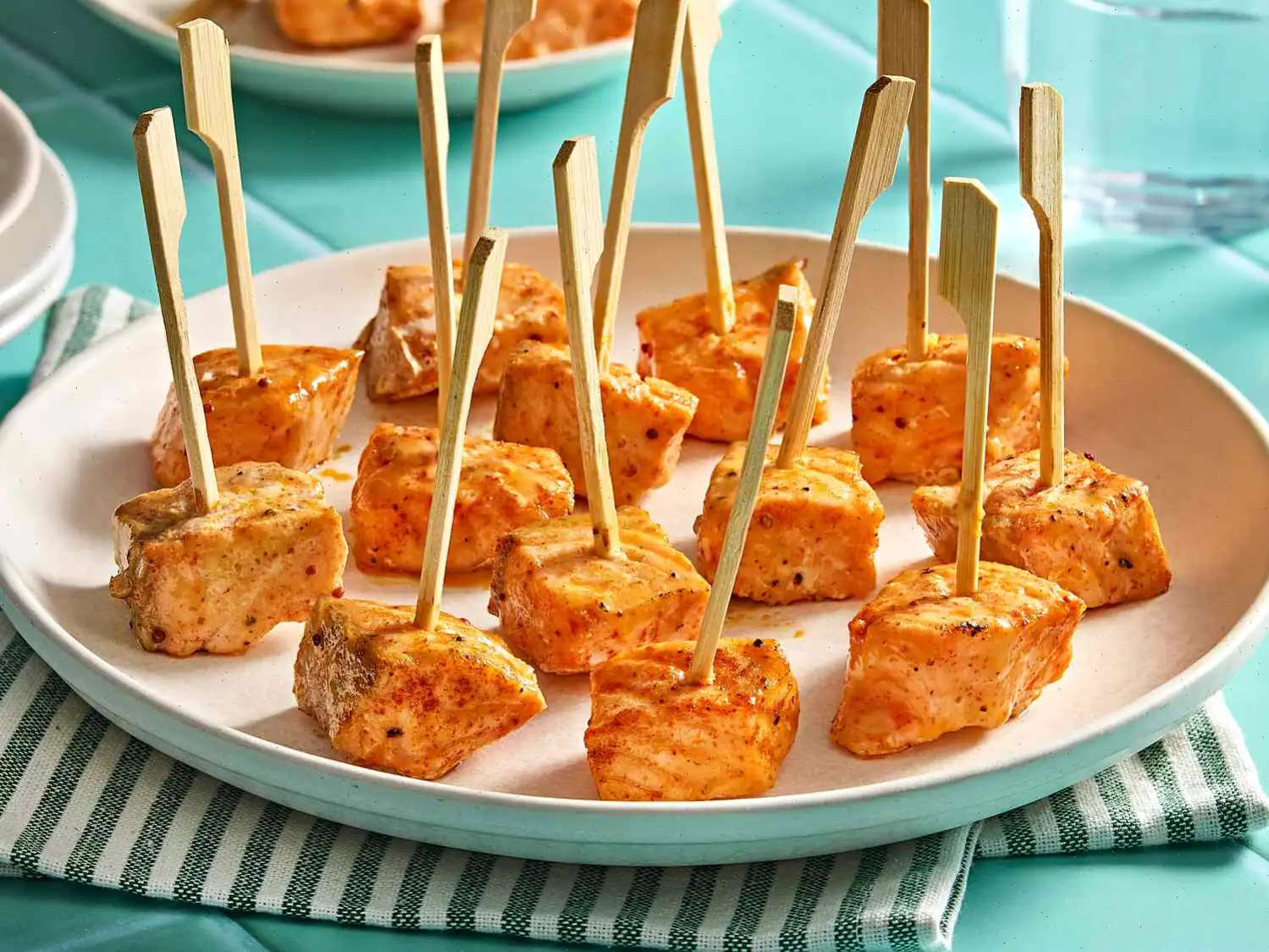 Air Fryer Honey Mustard Salmon Bites Recipe