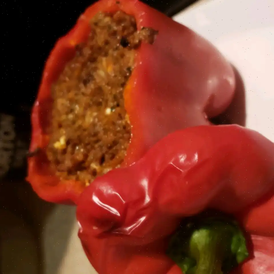 Millet and Beef Stuffed Peppers Recipe