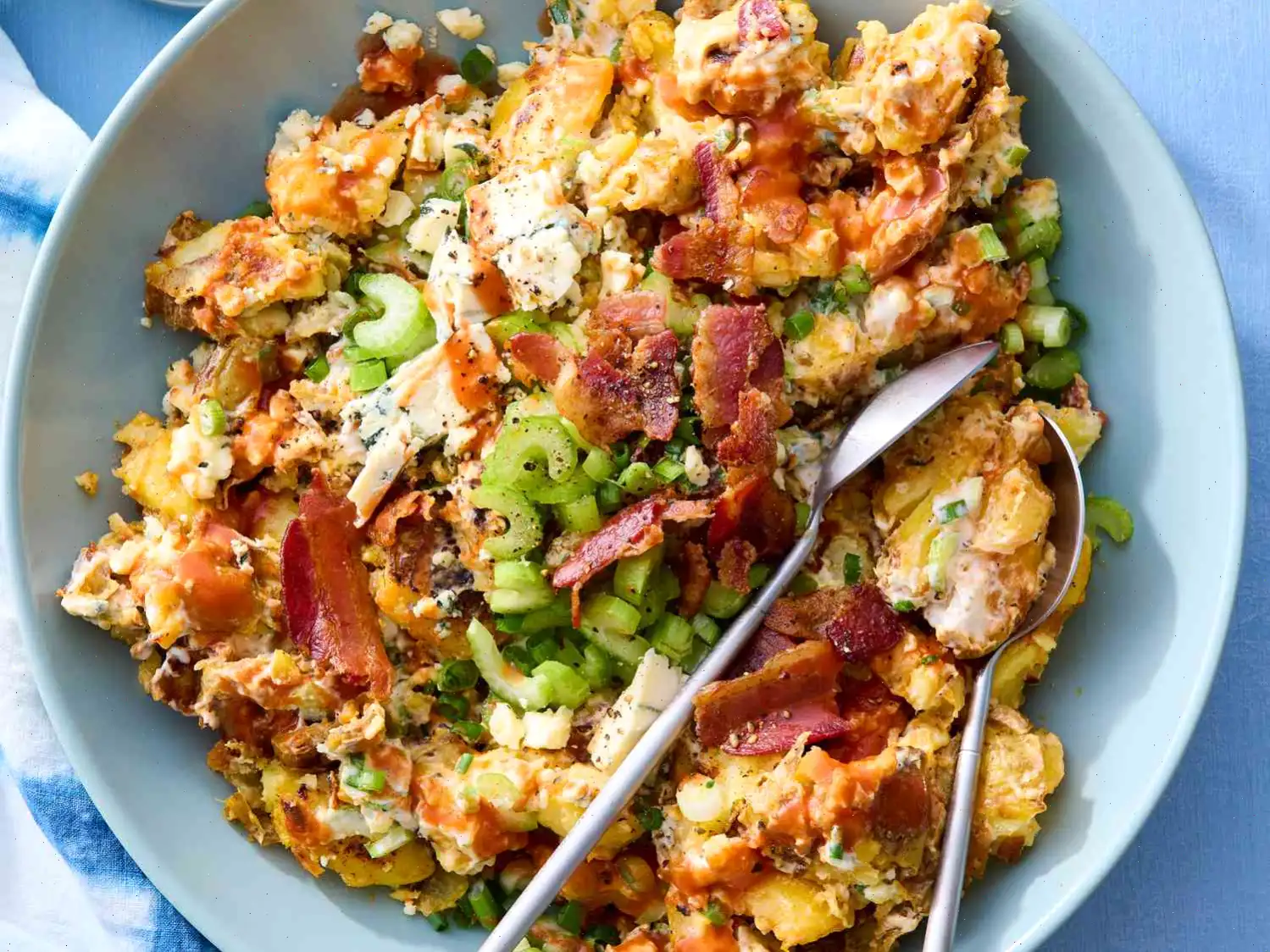 Crispy Buffalo Potato Salad Recipe