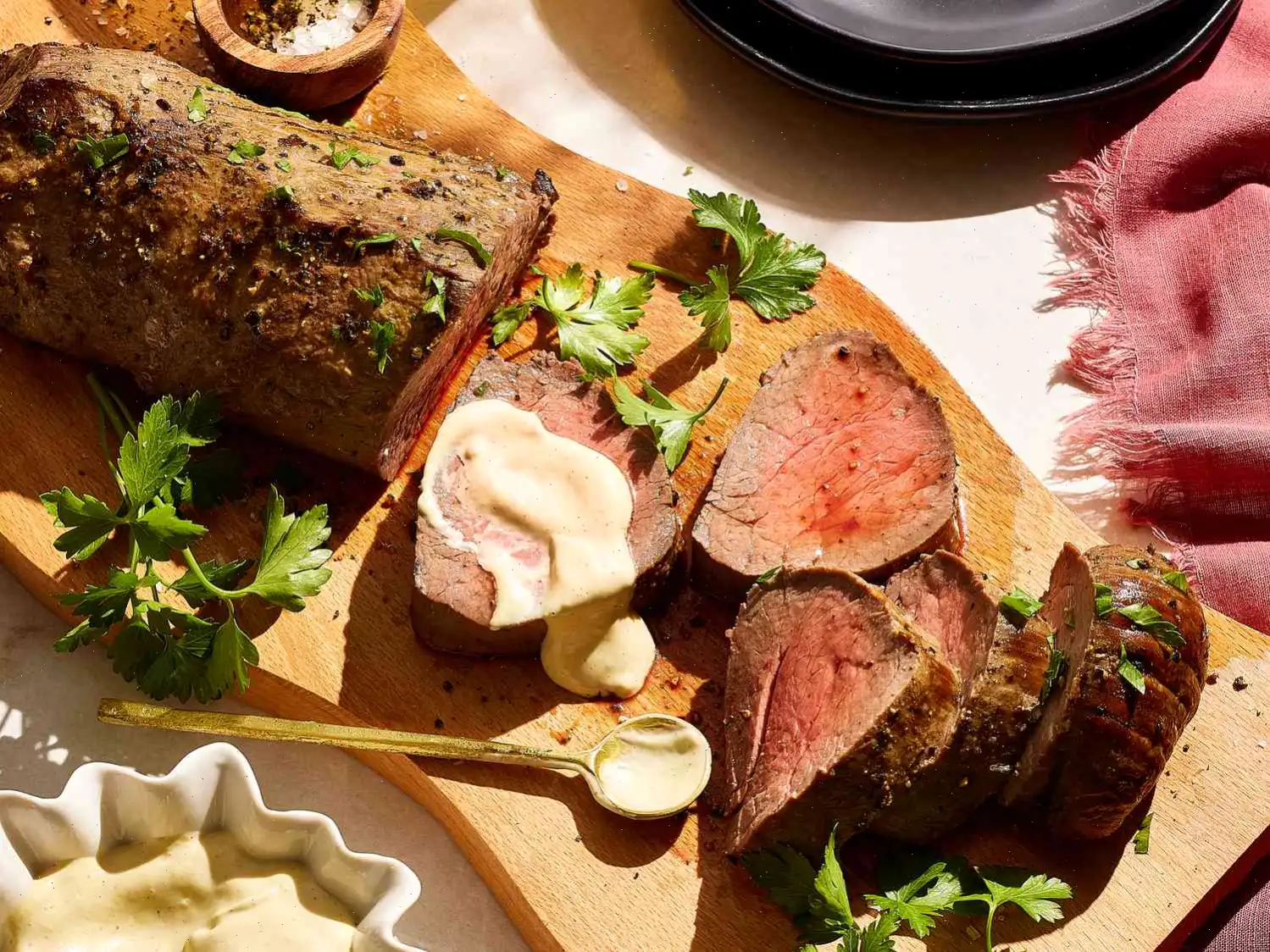 Beef Tenderloin with Dijon Cream Sauce Recipe