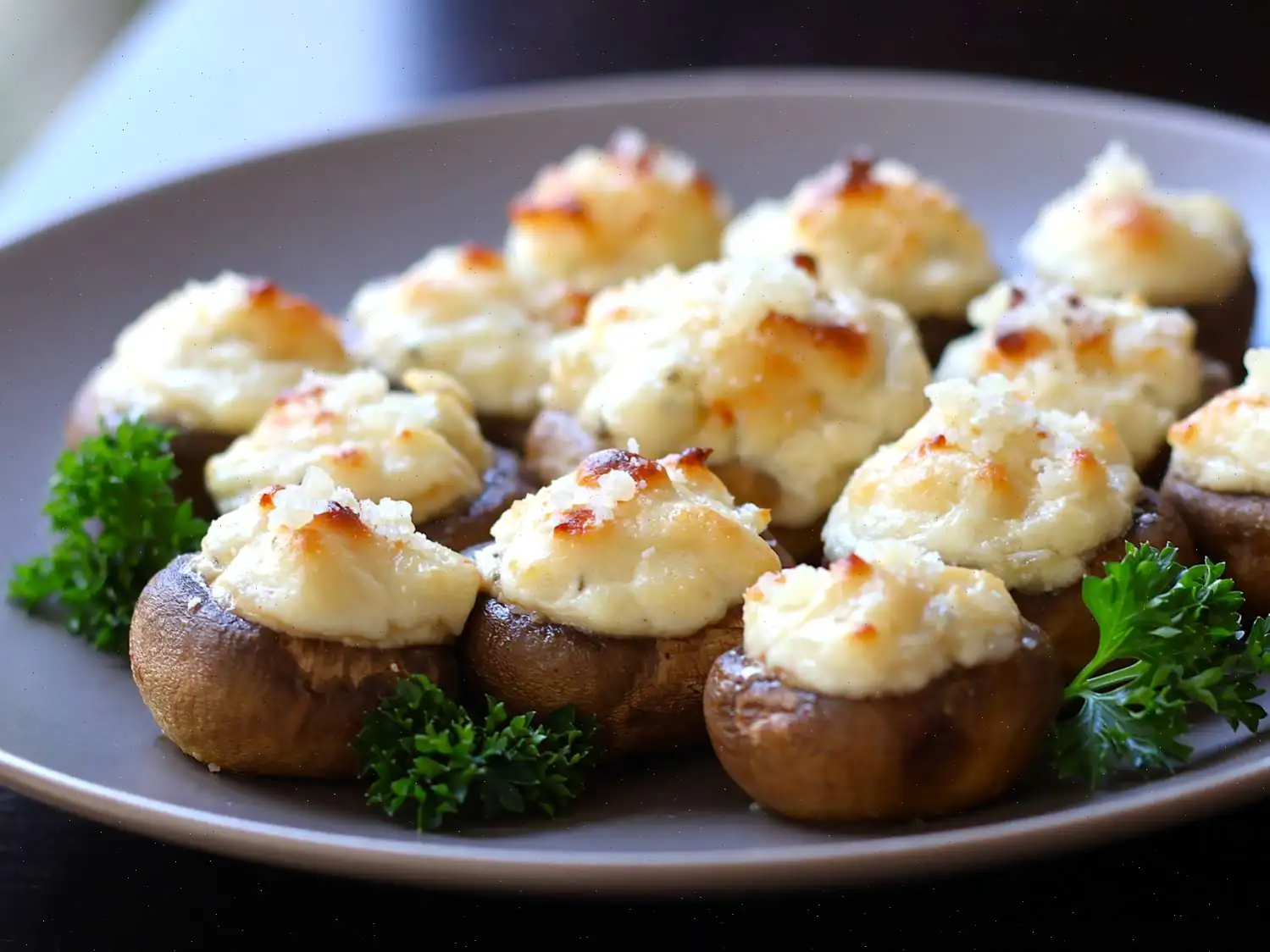 Boursin Stuffed Mushrooms Recipe