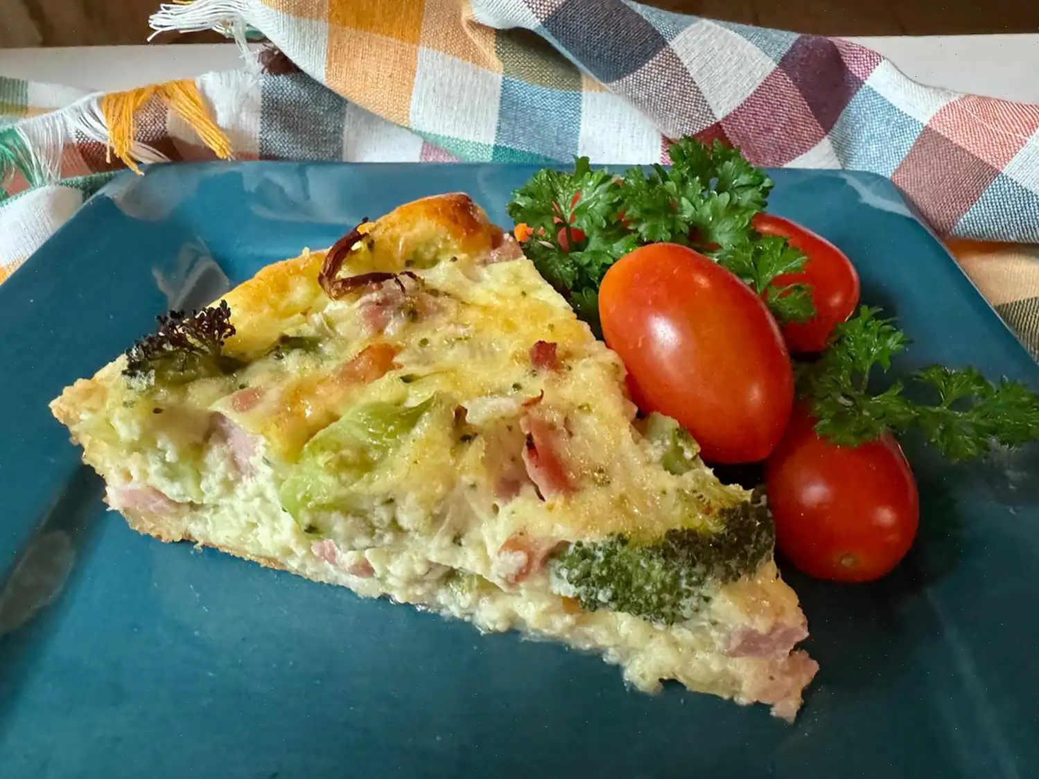 Puff Pastry Ham and Broccoli Quiche Recipe