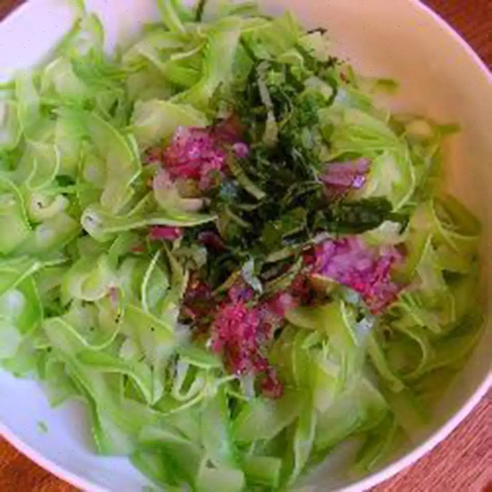 Zucchini Salad with Herbs and Red Onion Recipe