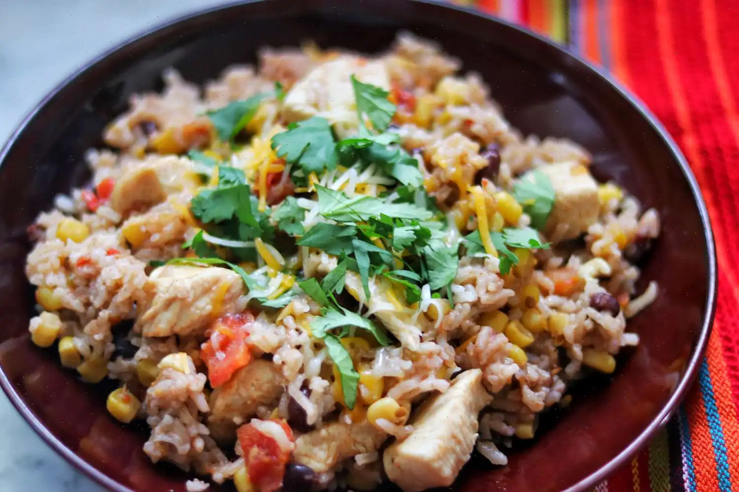 Instant Pot Mexican Chicken and Rice Bowls Recipe