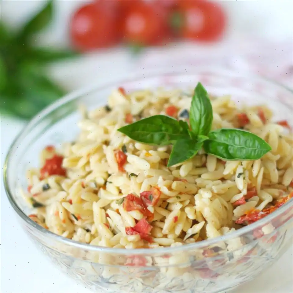 Sun-Dried Tomato Basil Orzo Recipe