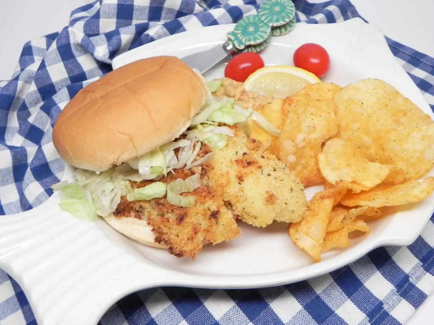 Baked Ranch Tilapia Burgers Recipe