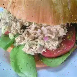 Carrie's Garlic Pesto Tuna Salad Sandwiches Recipe