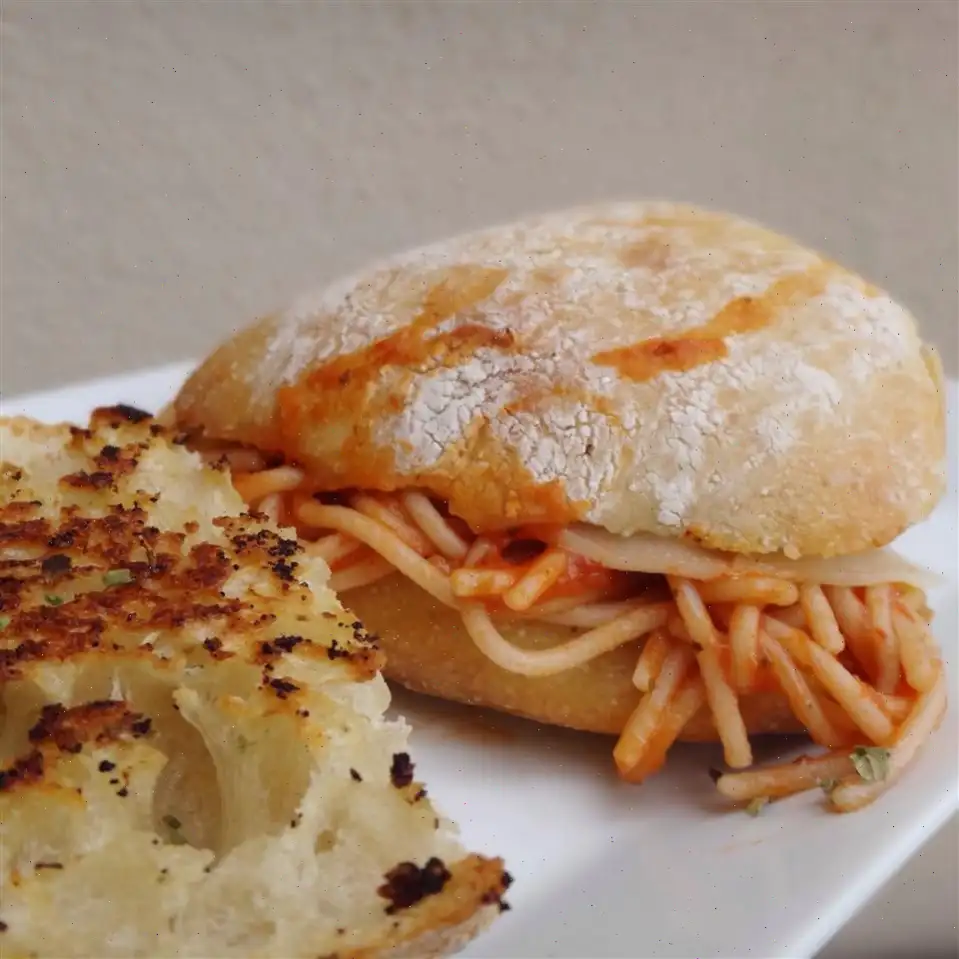 Grilled Spaghetti Sandwich Recipe